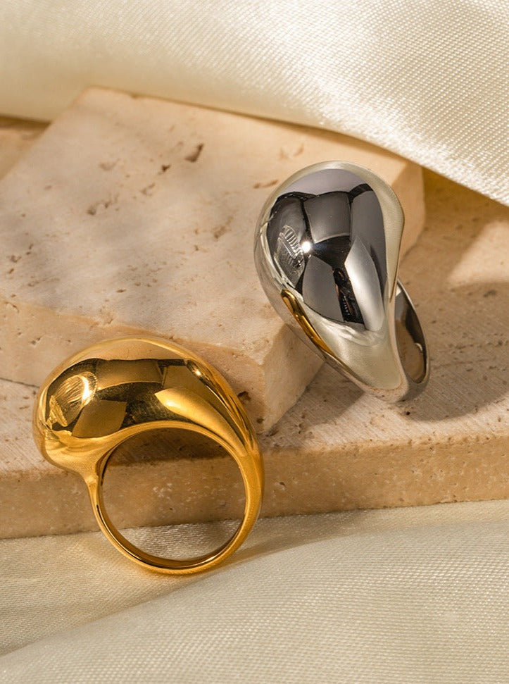 18K Gouden Roestvrijstalen Gesloten Ring-Ringen-Calora-Goud-6-Calora