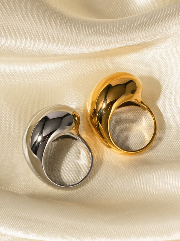 18K Gouden Roestvrijstalen Gesloten Ring-Ringen-Calora-Goud-6-Calora