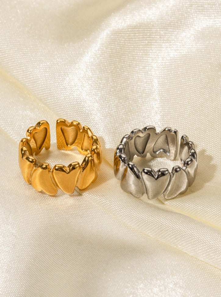18K Gouden RVS Liefde Open Ring-Ringen-Calora-Goud-Calora