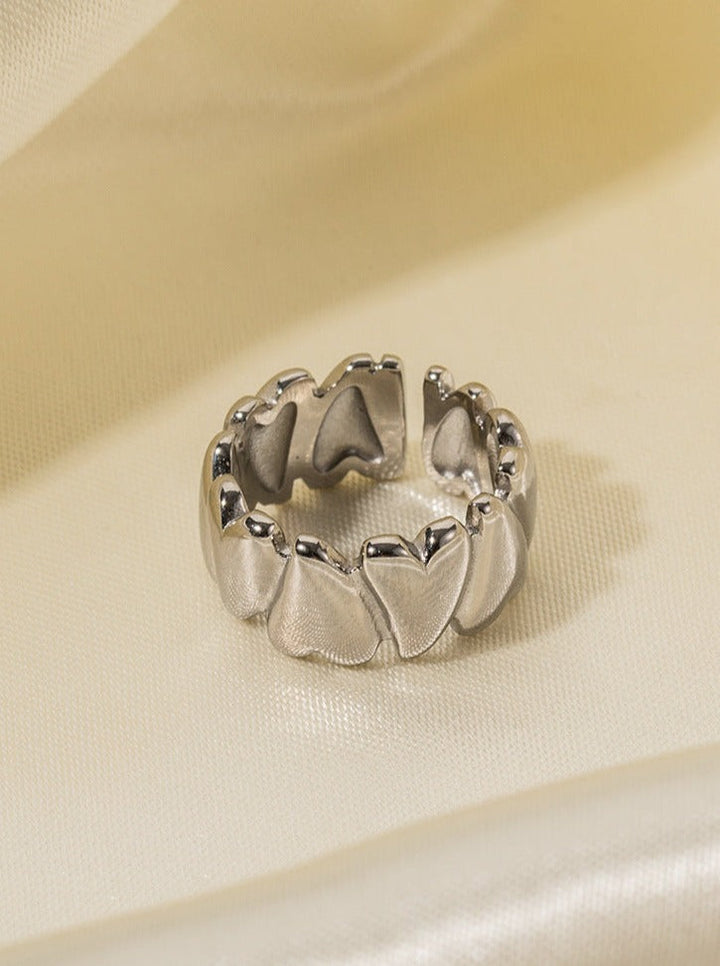 18K Gouden RVS Liefde Open Ring-Ringen-Calora-Zilver-Calora