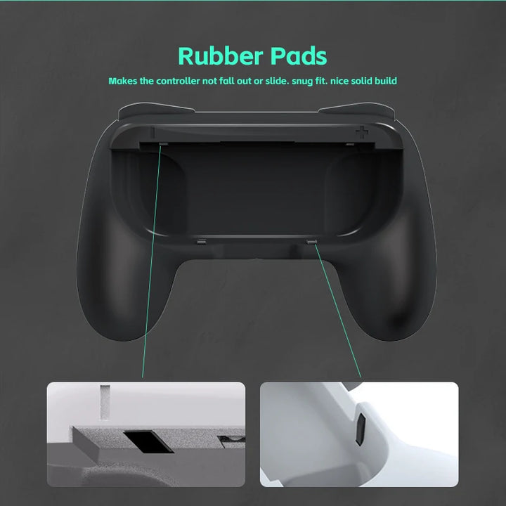 2 x Comfortabele Grips handvatten voor JoyCon Nintendo Switch-Elektronica/Gadgets-Calora-Rood en Blauw-Calora