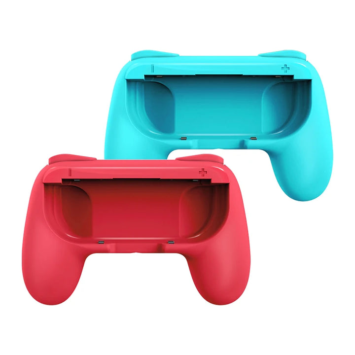 2 x Comfortabele Grips handvatten voor JoyCon Nintendo Switch-Elektronica/Gadgets-Calora-Rood en Blauw-Calora