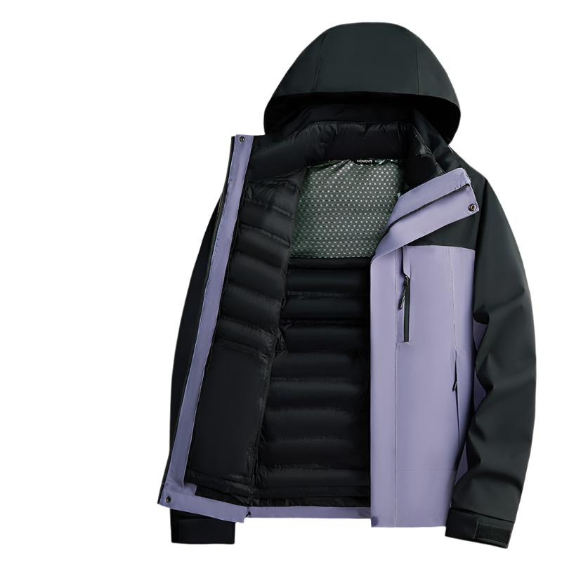 CALORA_ 3 in 1 Waterdichte Jas met Afneembare Voering voor Buitensporten en Wandelen