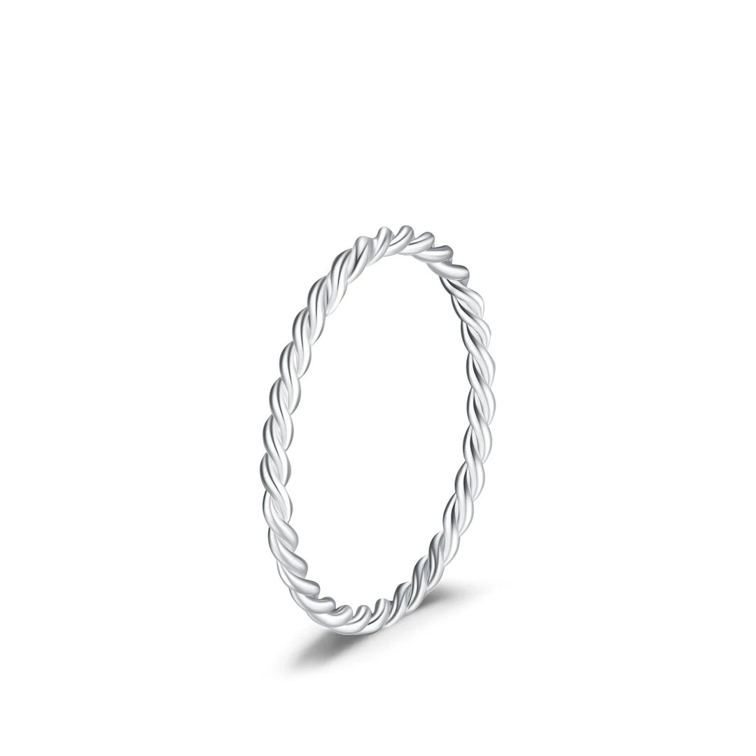 925 Sterling Silver Minimalistische Draaibare Stapelbare Mode Ring-Ringen-Calora-Zilver-3.5-Calora