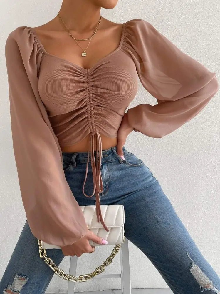 Acalia | Elegant Zomer Bikini Topje-Zwemkleding-Calora-Bruin-S-Calora