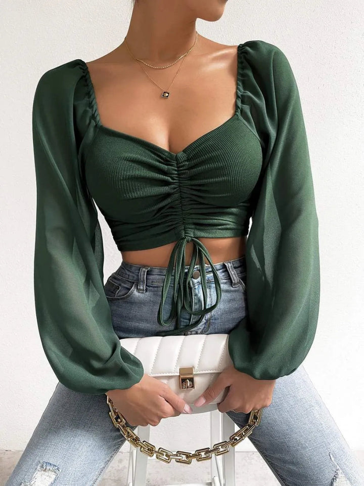 Acalia | Elegant Zomer Bikini Topje-Zwemkleding-Calora-Donker Groen-S-Calora