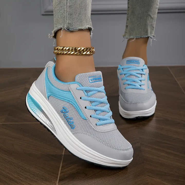 CALORA_ Ademende Comfortabele Sneakers voor Vrouwen met Flexibele Zolen
