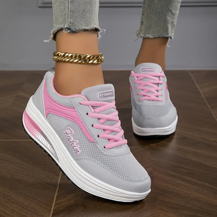 CALORA_ Ademende Comfortabele Sneakers voor Vrouwen met Flexibele Zolen