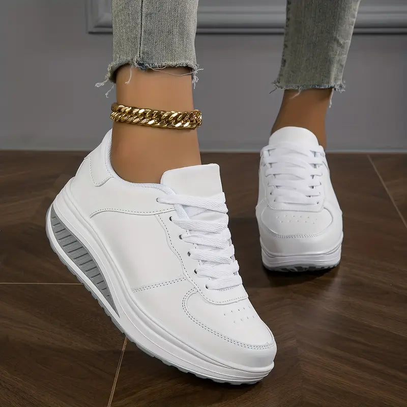 CALORA_ Ademende Comfortabele Sneakers voor Vrouwen met Flexibele Zolen