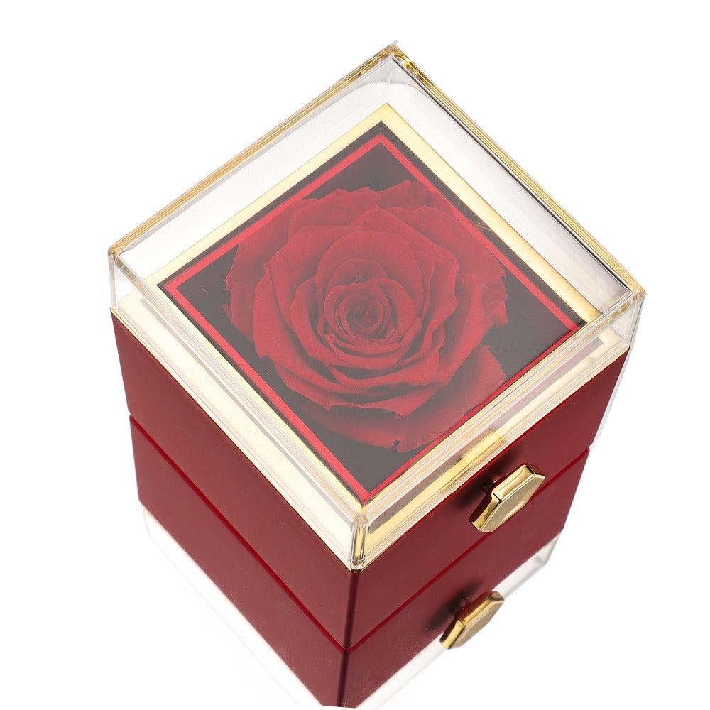 CALORA_ Adoréa | Elegante Liefde Ketting Roos Sieraaddoos