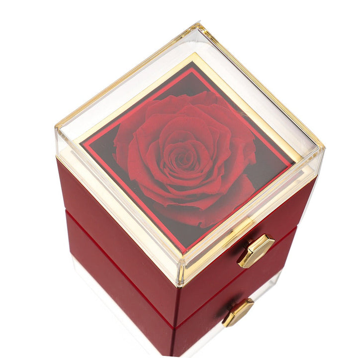 CALORA_ Adoréa | Elegante Liefde Ketting Roos Sieraaddoos