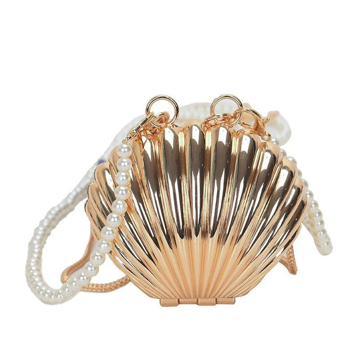 Adriana | Unieke Schelp Tas-Handtassen-Calora-Goud-Calora