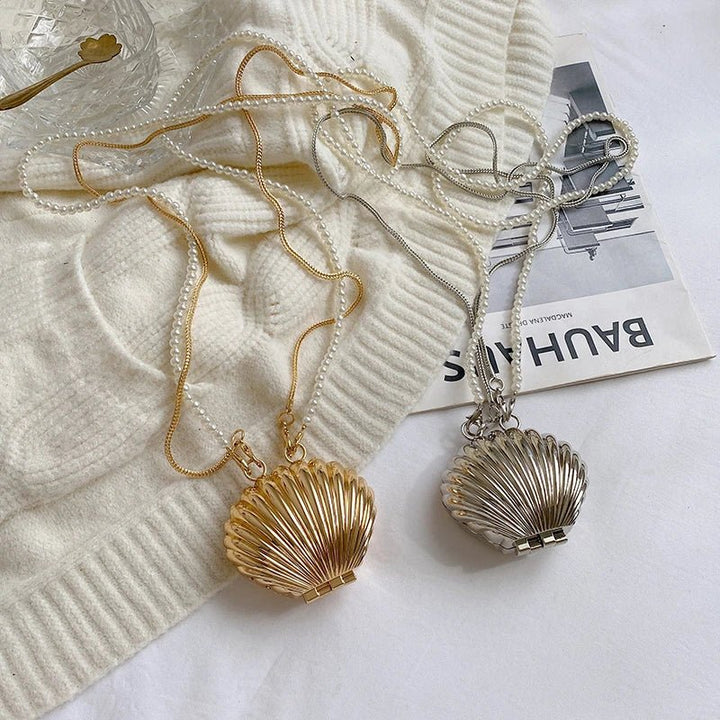 Adriana | Unieke Schelp Tas-Handtassen-Calora-Zilver-Calora