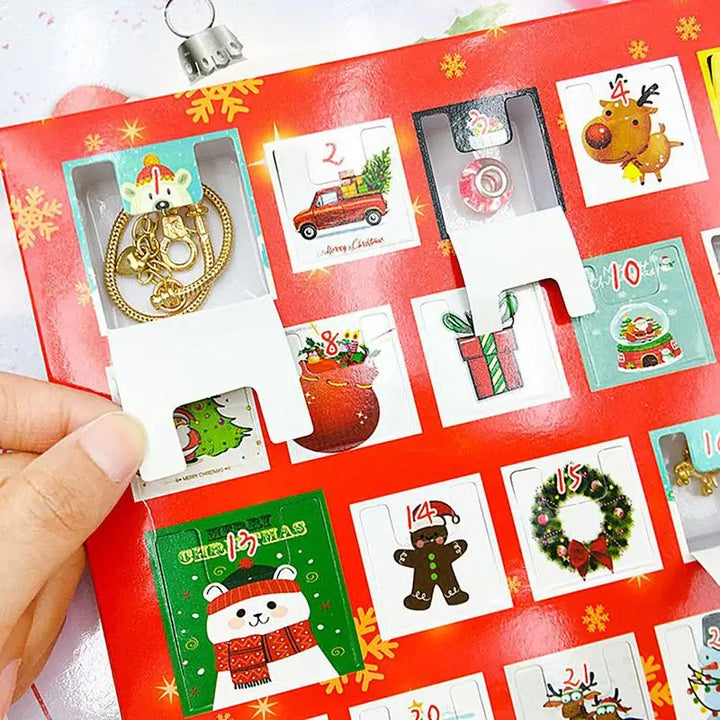 Advent Kalender Armband Set | 24 Dagen Verrassingen voor Kerstmis-Armbanden-Calora-Goud-Calora