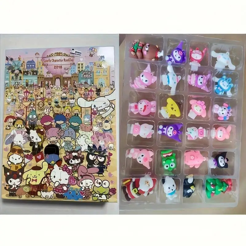 Adventskalender | Schattige Anime Figuren voor Kerstmis 2025-Elektronica/Gadgets-Calora-Calora