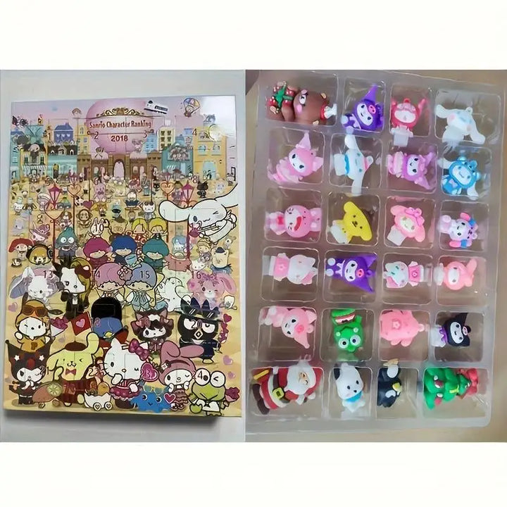 Adventskalender | Schattige Anime Figuren voor Kerstmis 2025-Elektronica/Gadgets-Calora-Calora
