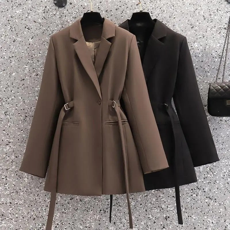 Alba | Stijlvolle Herfst Blazer-Blazers & Vesten-Calora-Zwart-S-Calora