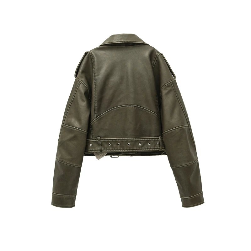 Alessia | PU Faux Leren Biker Jas-Leren Jassen-Calora-XS-Calora
