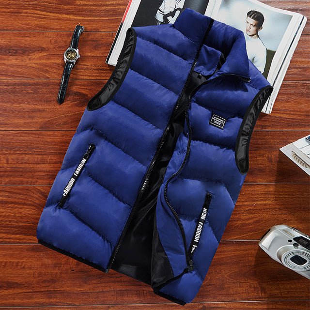 Alexander | Stijlvol Gewatteerd Designer Bodywarmer-Bodywarmers-Calora-Blauw-M-Calora