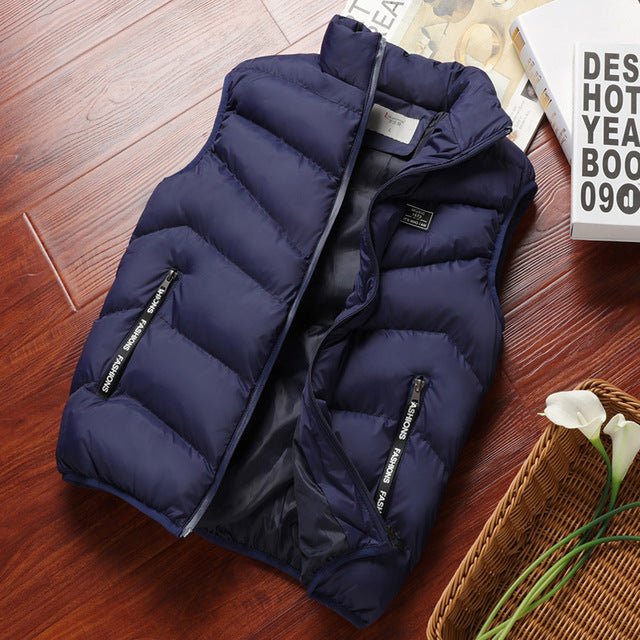 Alexander | Stijlvol Gewatteerd Designer Bodywarmer-Bodywarmers-Calora-Donkerblauw-M-Calora