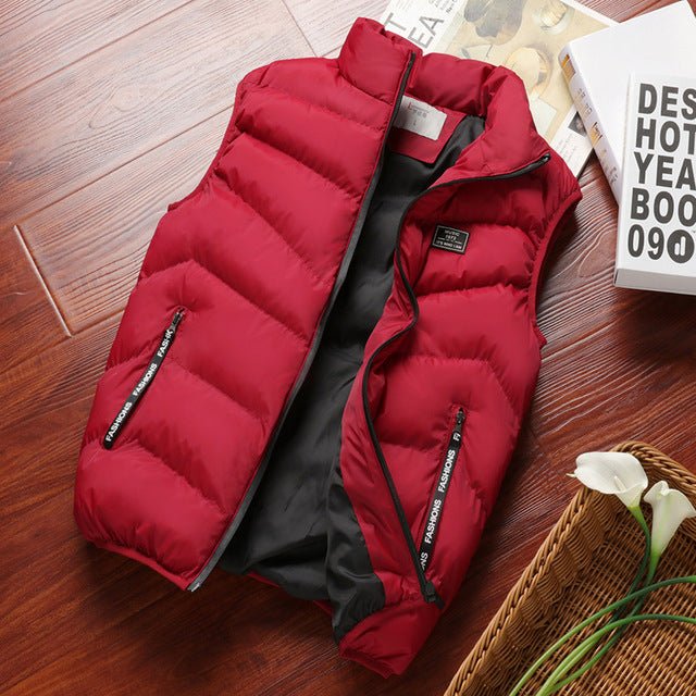 Alexander | Stijlvol Gewatteerd Designer Bodywarmer-Bodywarmers-Calora-Rood-M-Calora