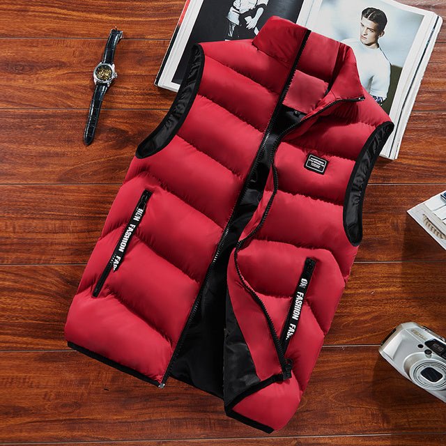 Alexander | Stijlvol Gewatteerd Designer Bodywarmer-Bodywarmers-Calora-Rood-M-Calora