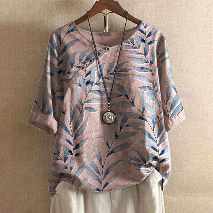 Alice | Vintage Retro bloemenshirt-Overhemden-Calora-Roze-S-Calora