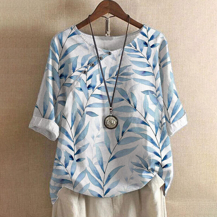 Alice | Vintage Retro bloemenshirt-Overhemden-Calora-Wit-S-Calora