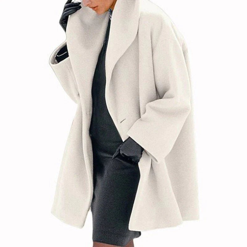 Amara | Stijlvolle Warme Zachte Jas-Zomer Jassen-Calora-Creme-S-Calora