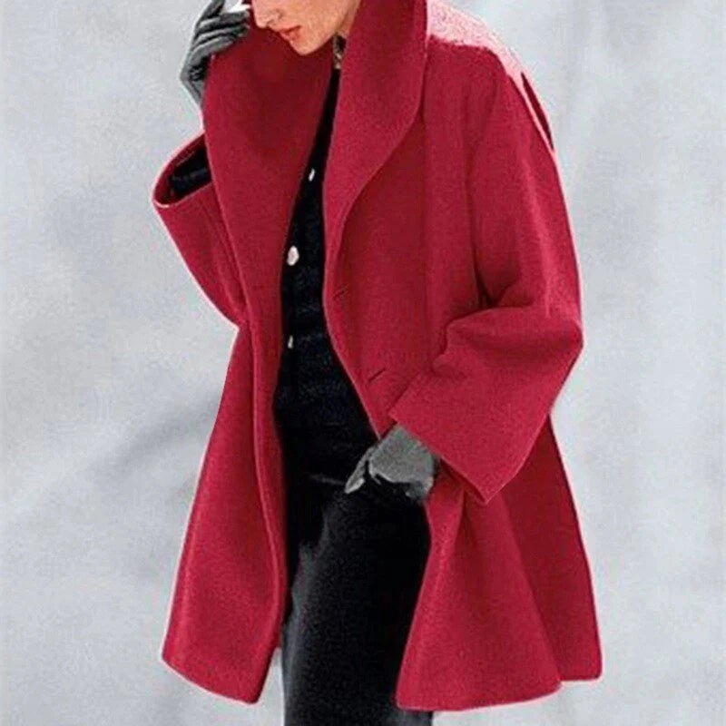 Amara | Stijlvolle Warme Zachte Jas-Zomer Jassen-Calora-Rood-S-Calora