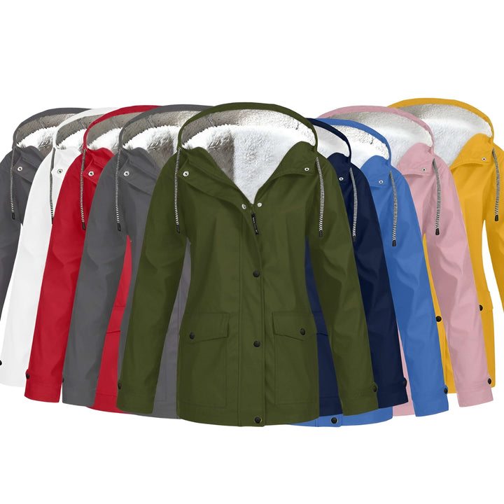 Ambra | Regenjas met Capuchon voor Dames-Zomer Jassen-Calora-Grijs-S-Calora