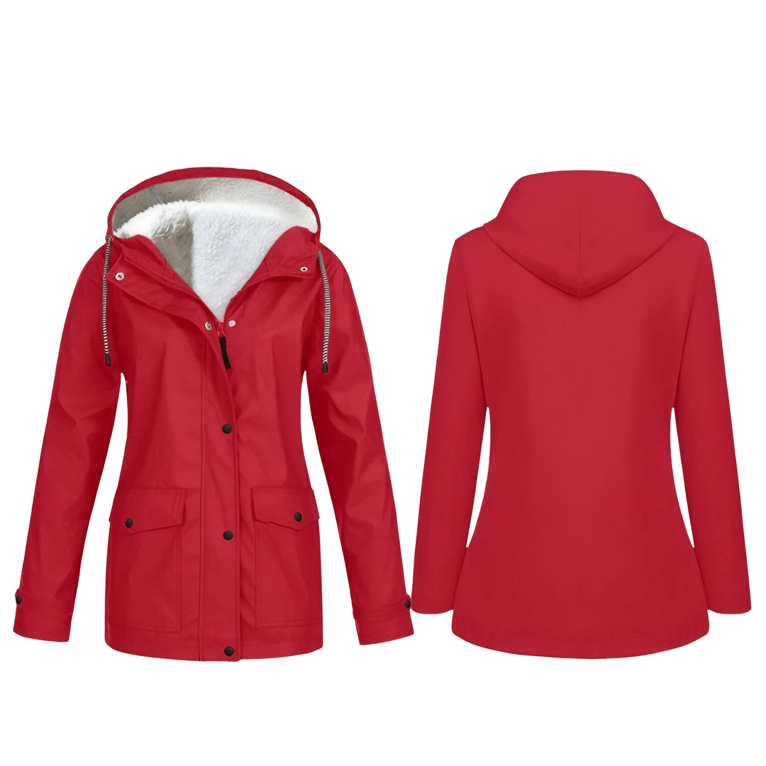 Ambra | Regenjas met Capuchon voor Dames-Zomer Jassen-Calora-Grijs-S-Calora