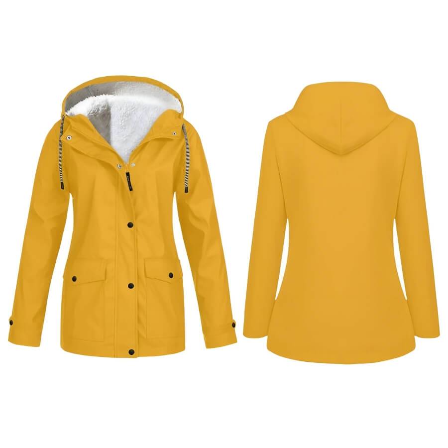 Ambra | Regenjas met Capuchon voor Dames-Zomer Jassen-Calora-Grijs-S-Calora
