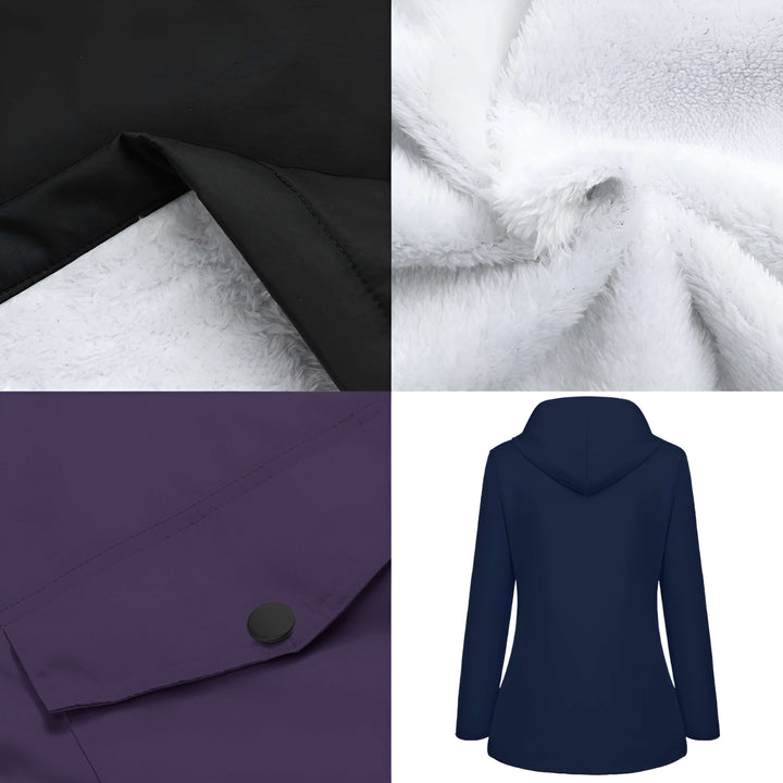 Ambra | Regenjas met Capuchon voor Dames-Zomer Jassen-Calora-Grijs-S-Calora
