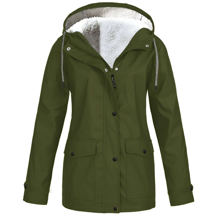 Ambra | Regenjas met Capuchon voor Dames-Zomer Jassen-Calora-Groen-S-Calora