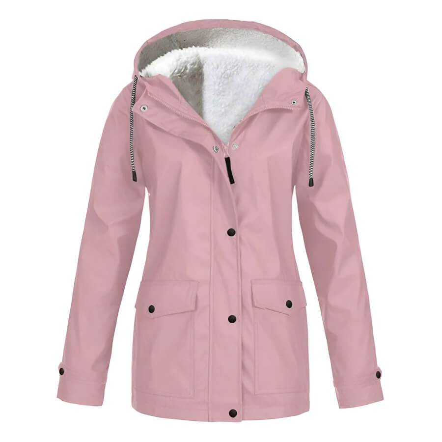 Ambra | Regenjas met Capuchon voor Dames-Zomer Jassen-Calora-Roze-S-Calora