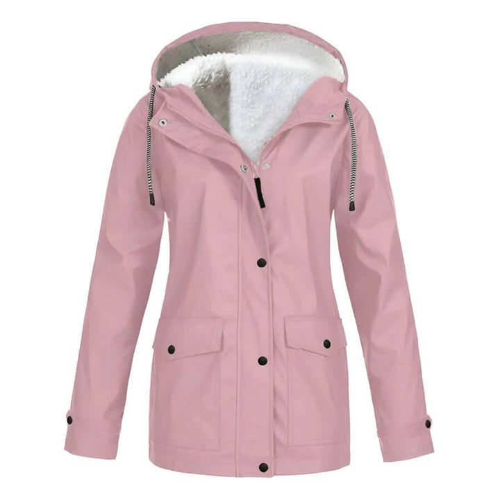 Ambra | Regenjas met Capuchon voor Dames-Zomer Jassen-Calora-Roze-S-Calora