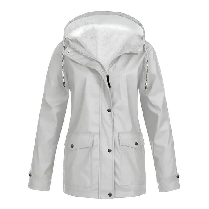 Ambra | Regenjas met Capuchon voor Dames-Zomer Jassen-Calora-Zilver-S-Calora