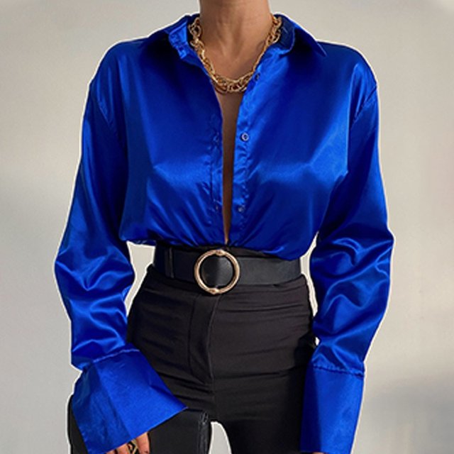 Amily | Zomer Blouse voor Dames-Blouses-Calora-Blauw-S-Calora