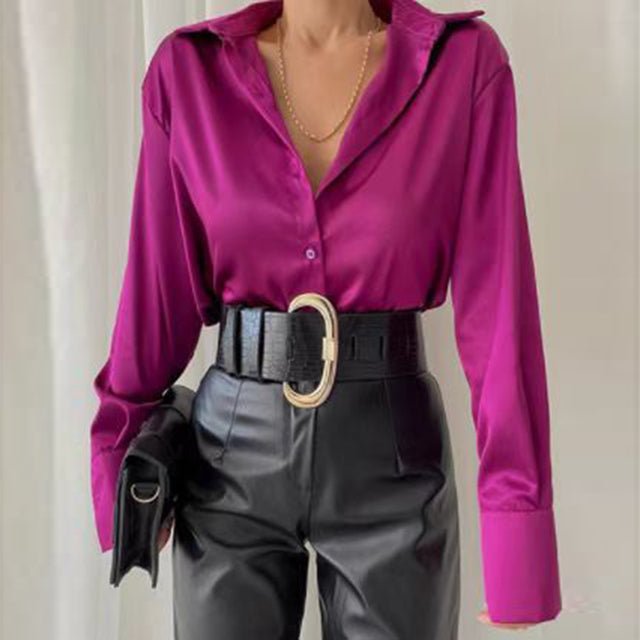 Amily | Zomer Blouse voor Dames-Blouses-Calora-Paars-S-Calora