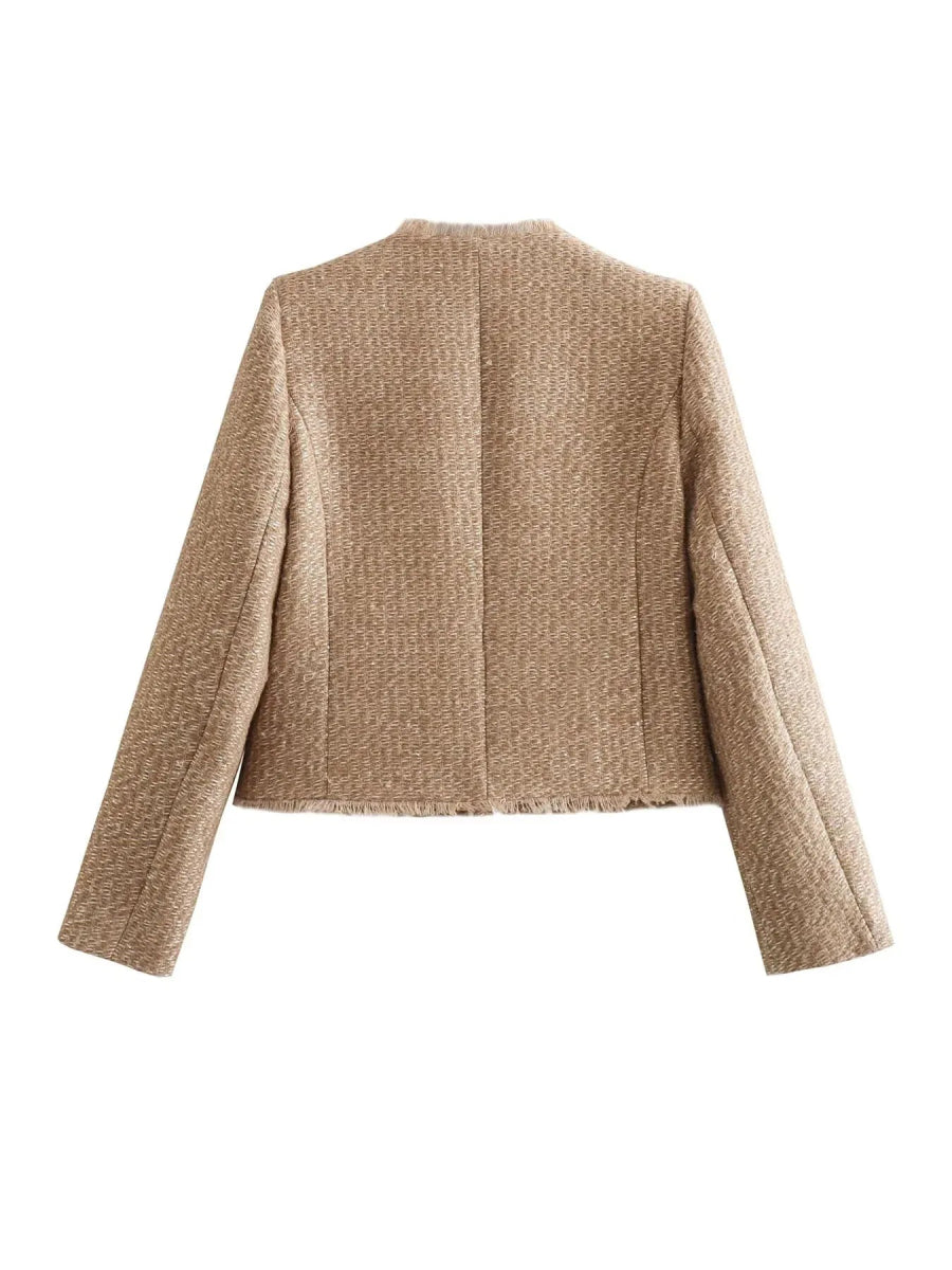 Amino | Stijlvolle Rib Bomber Jas-Zomer Jassen-Calora-XS-Calora