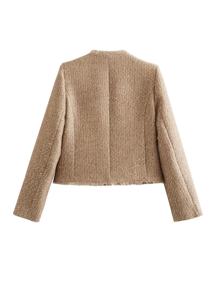 Amino | Stijlvolle Rib Bomber Jas-Zomer Jassen-Calora-XS-Calora