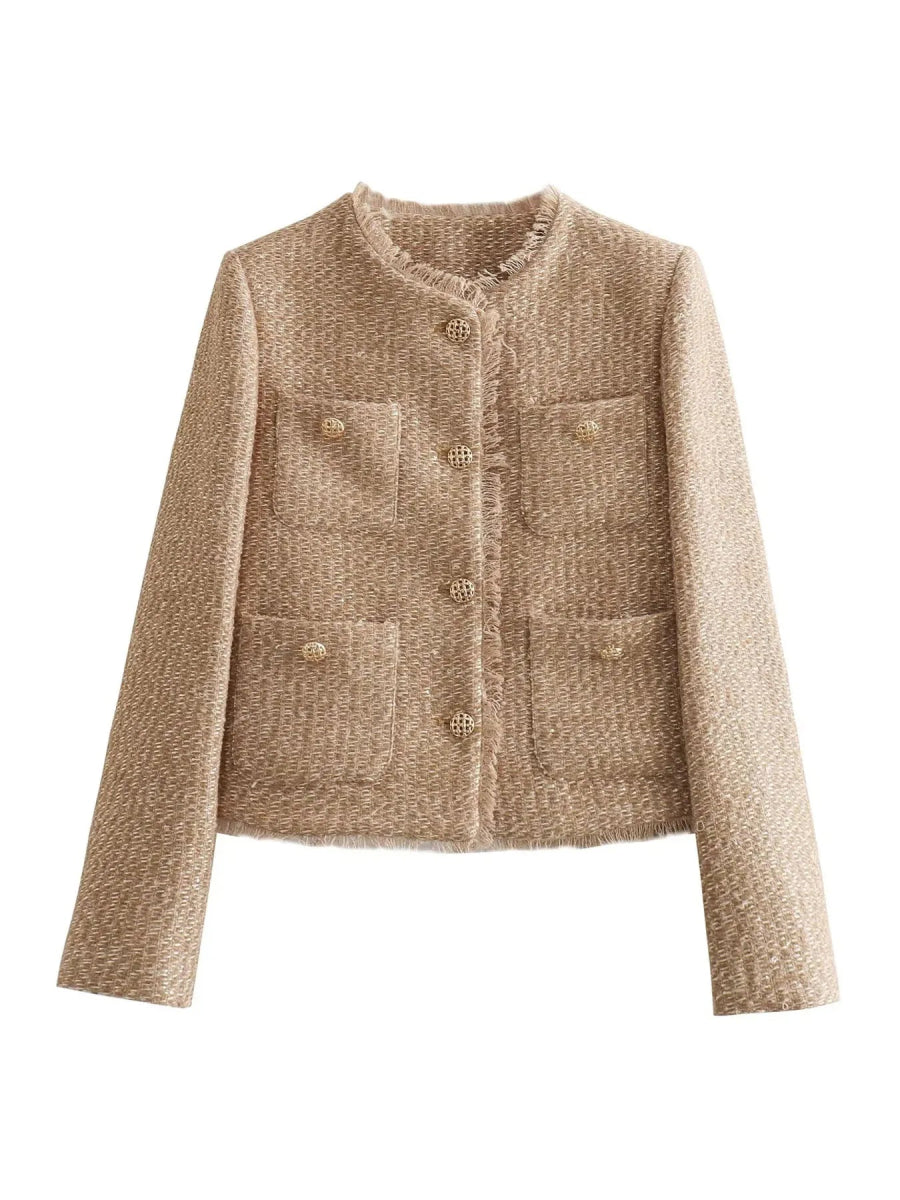 Amino | Stijlvolle Rib Bomber Jas-Zomer Jassen-Calora-XS-Calora