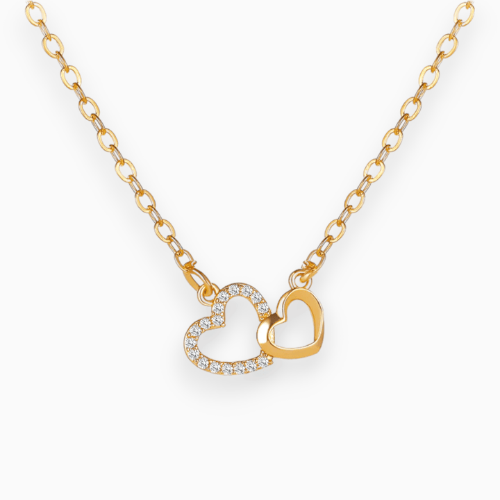 AMORE | Verfijnde Verbondenheid Hartjes Ketting-Kettingen-Calora-Goud-Calora
