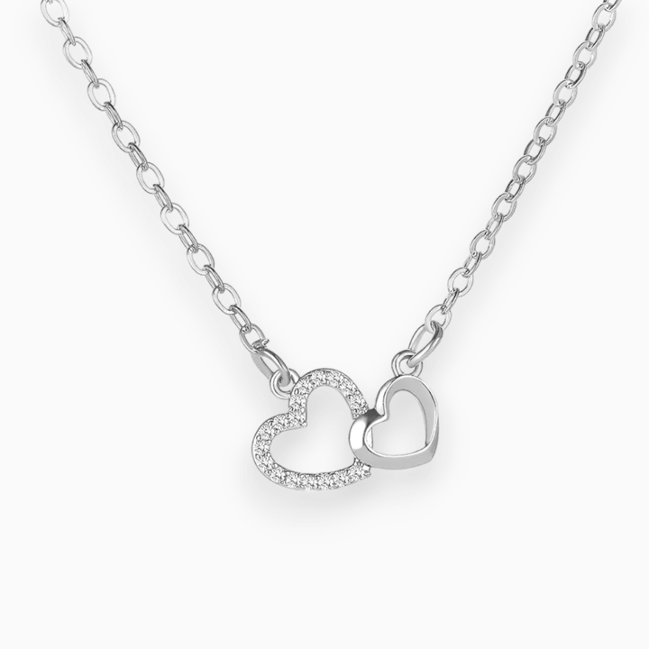 AMORE | Verfijnde Verbondenheid Hartjes Ketting-Kettingen-Calora-Zilver-Calora
