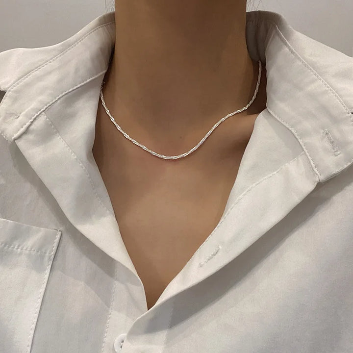 Amorelle | Dunne Dames Choker Ketting-Kettingen-Calora-Goud-Calora