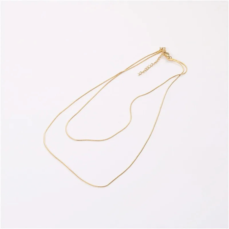 Amorelle | Dunne Dames Choker Ketting-Kettingen-Calora-Goud-Calora