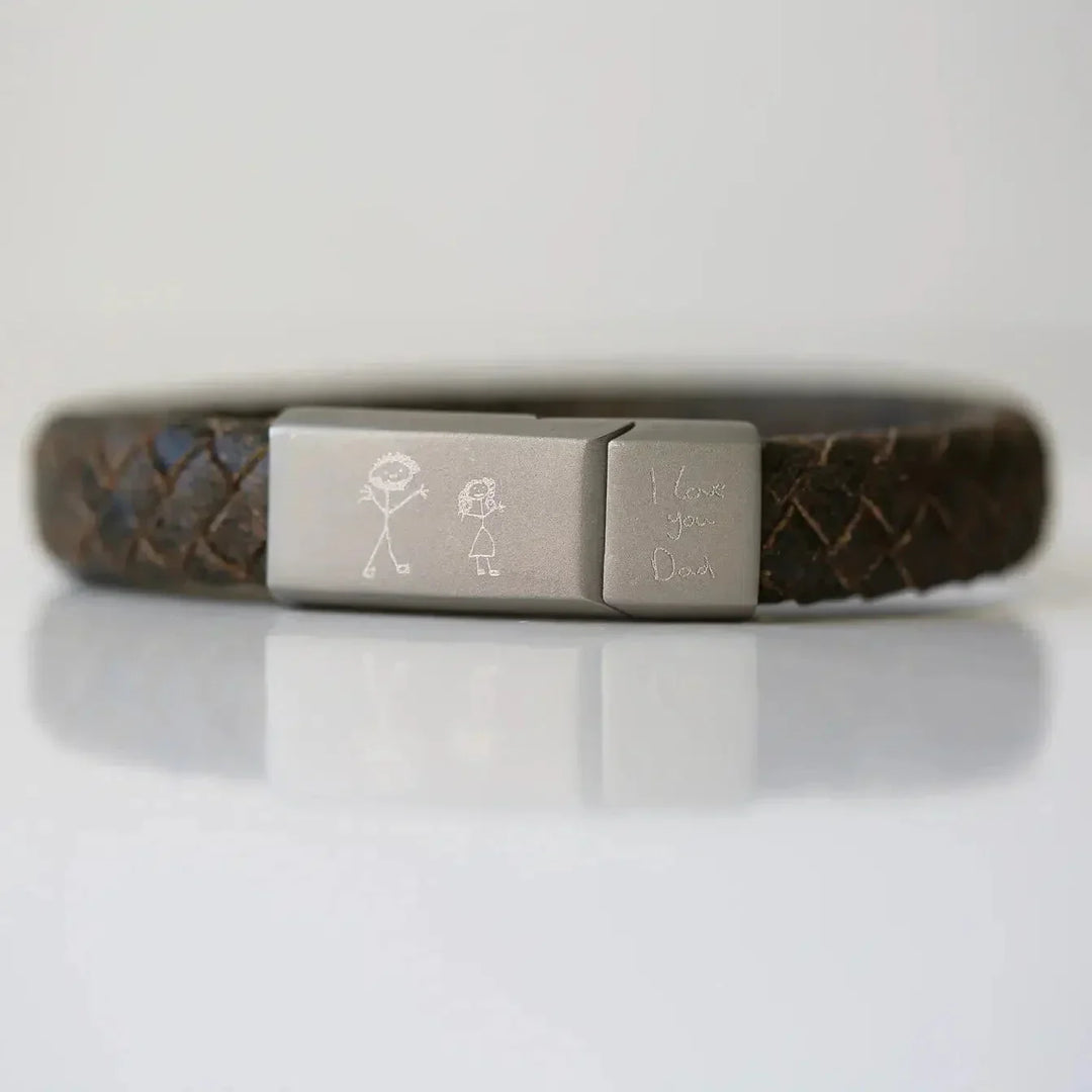 Antieke Stijl Rustieke Heren Armband-Armbanden-Calora-Handschrift-Calora