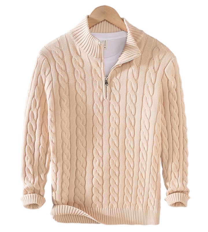 CALORA_ Anton | Stijlvolle Trui Half-Zip Sweater