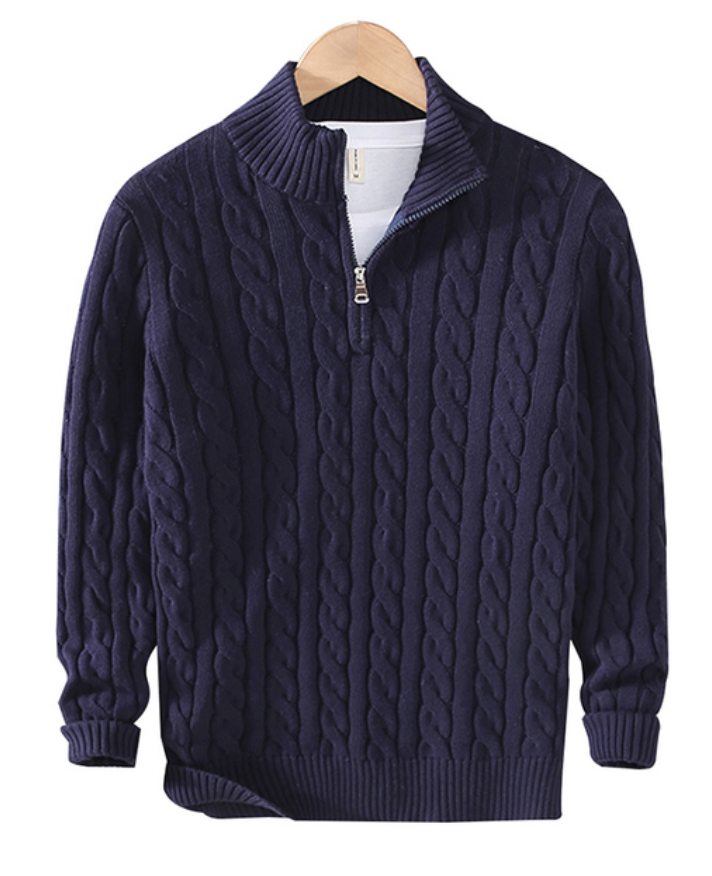CALORA_ Anton | Stijlvolle Trui Half-Zip Sweater